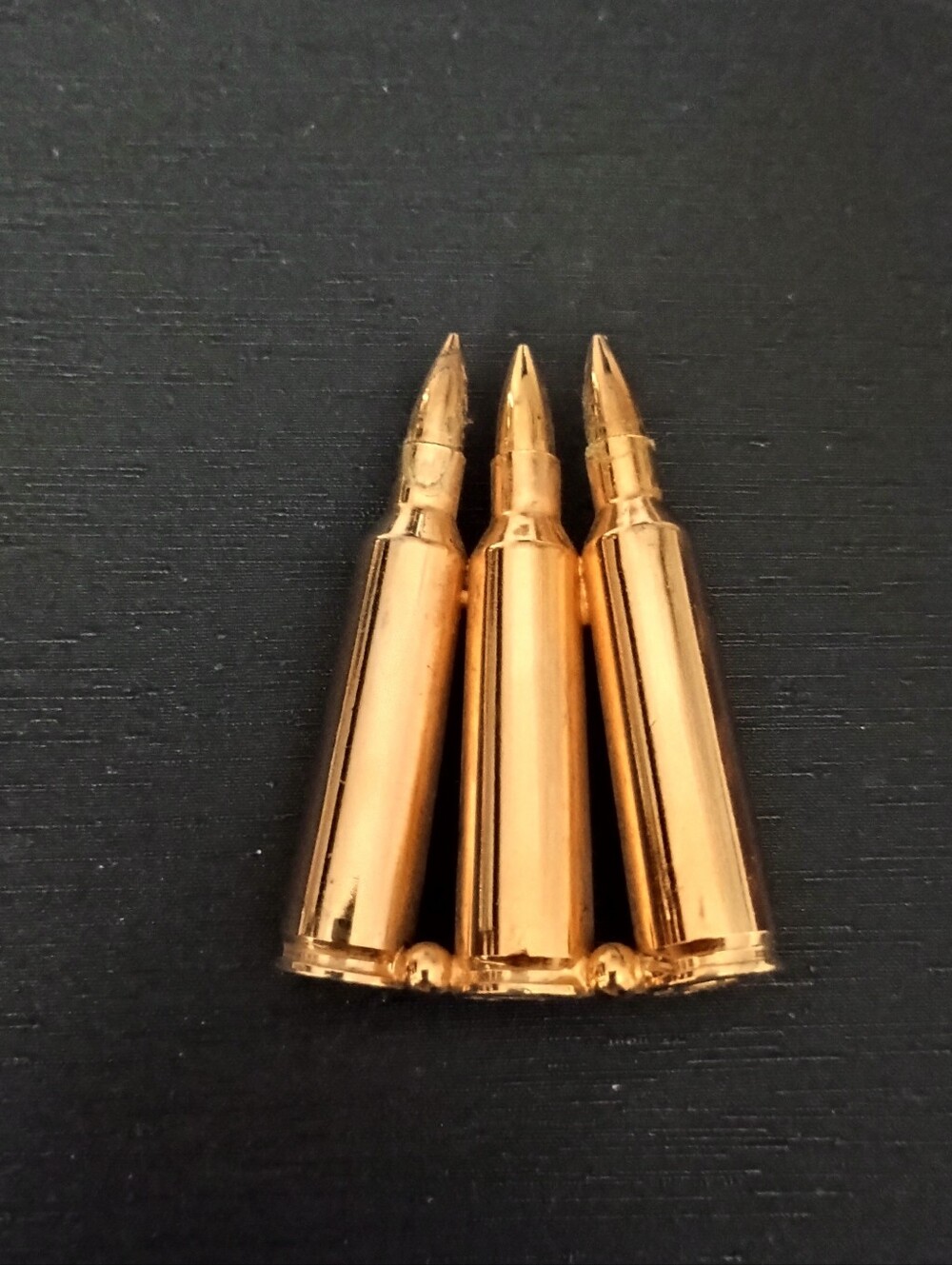 Gold Bullet Trio Pin Brooch By Remington Peters 1950-70